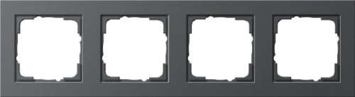 Рамка универсальная Gira E2 4-м. антрацит картинка